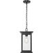Bowton 1 Light 8.5 inch Powder Coated Black Outdoor Hanging Lantern